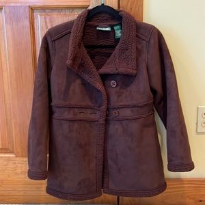 Girls L.L. Bean fleece coat